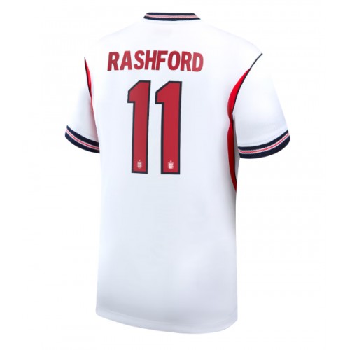 Stroje piłkarskie Anglia Marcus Rashford #11 Koszulka Podstawowej MŚ 2026 Krótki Rękaw